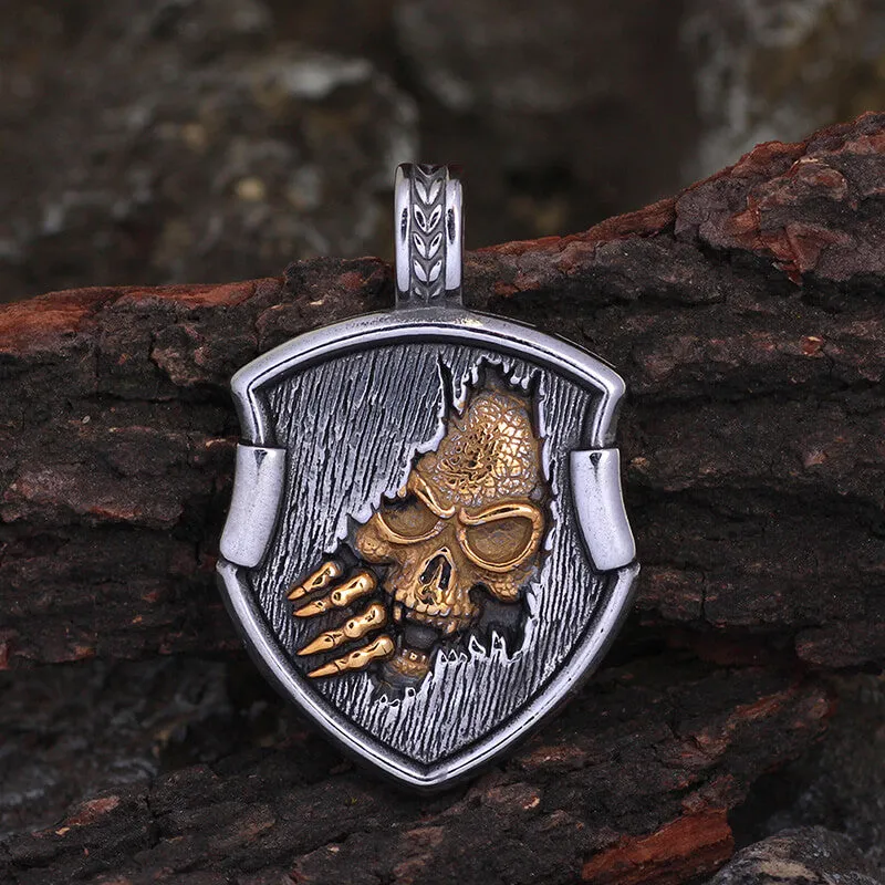 Gothic Skull Vampire Stainless Steel Necklace sold by GTHIC product image thumbnail 2