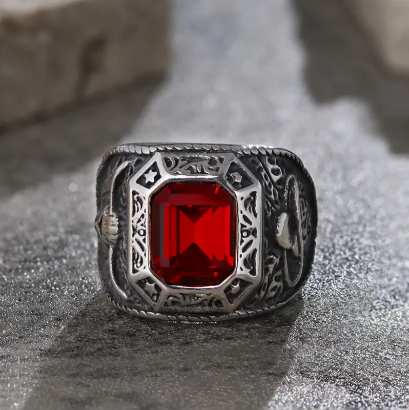 Cowboys Bull Stainless Steel Ring sold by GTHIC