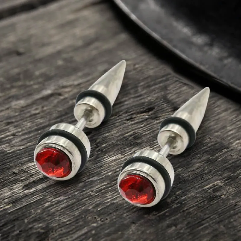 CZ Stone Stainless Steel Stud Earring sold by GTHIC