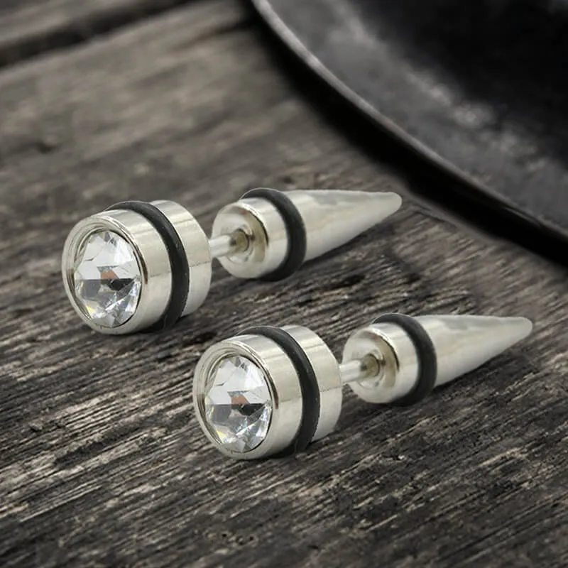CZ Stone Stainless Steel Stud Earring sold by GTHIC product image thumbnail 3