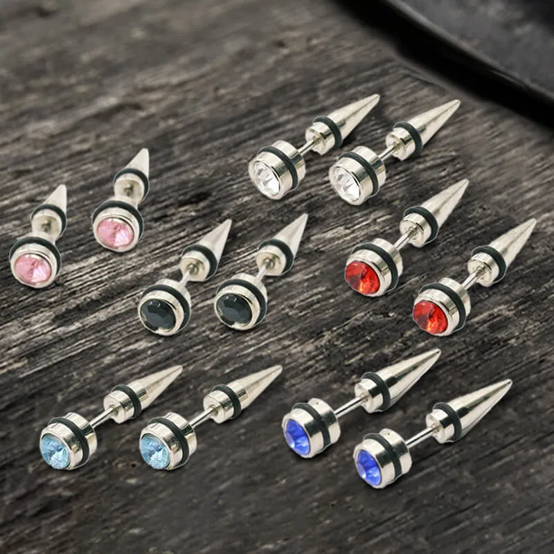 CZ Stone Stainless Steel Stud Earring sold by GTHIC product image thumbnail 2