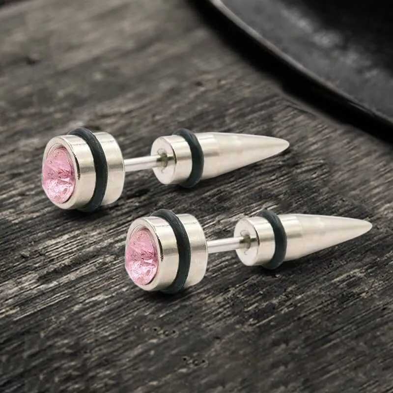 CZ Stone Stainless Steel Stud Earring sold by GTHIC product image thumbnail 5