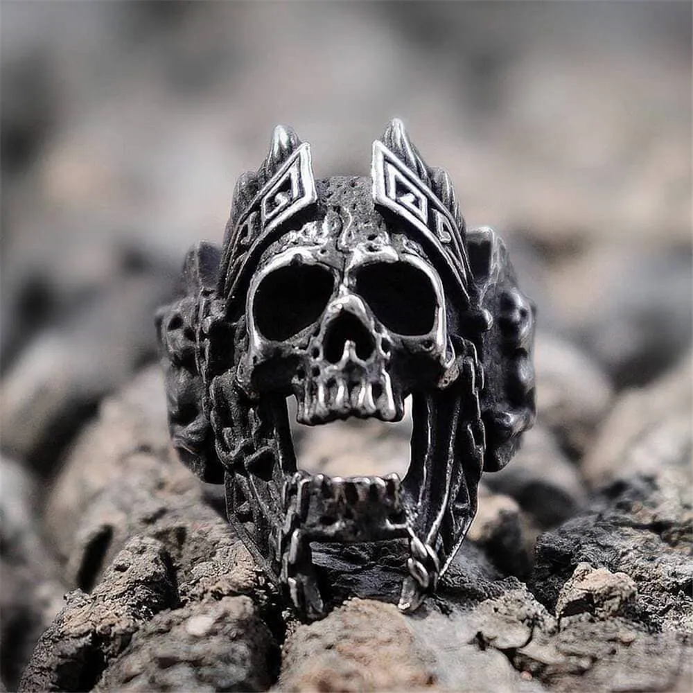 God of War Ares Stainless Steel Skull Ring sold by GTHIC