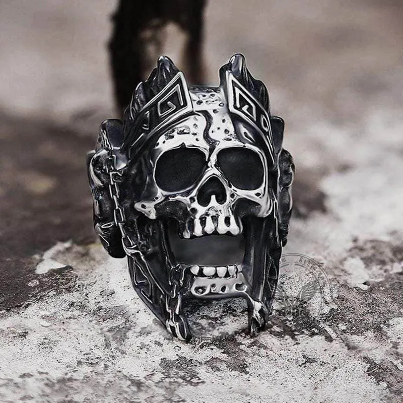 God of War Ares Stainless Steel Skull Ring sold by GTHIC product image thumbnail 3