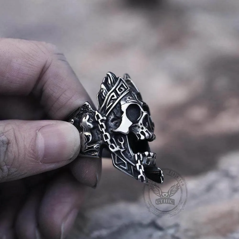 God of War Ares Stainless Steel Skull Ring sold by GTHIC product image thumbnail 5