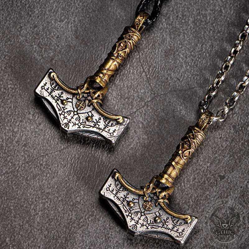 Nordic Thor’s Hammer Sterling Silver Viking Pendant sold by GTHIC product image thumbnail 5