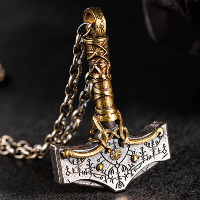 Nordic Thor’s Hammer Sterling Silver Viking Pendant sold by GTHIC