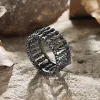Skull Bone Stainless Steel Band Ring sold by GTHIC