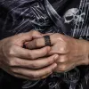 Skull Bone Stainless Steel Band Ring sold by GTHIC