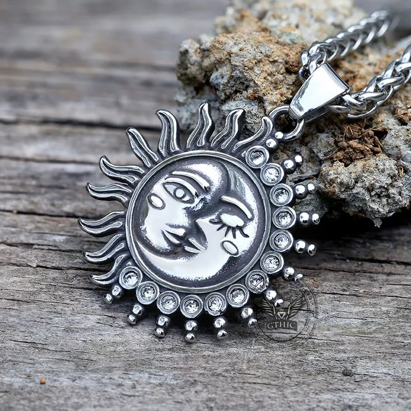 Sun And Moon Face Stainless Steel Pendant sold by GTHIC product image thumbnail 4