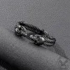 Punk Double Skull Wire Stainless Steel Bracelet sold by GTHIC
