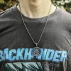 Triangle Valknut Compass Stainless Steel Viking Pendant sold by GTHIC