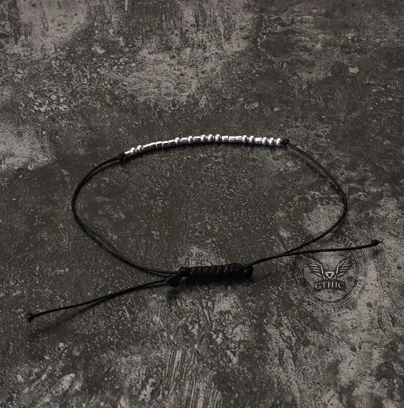 I Love You Morse Code Sterling Silver Bracelet sold by GTHIC product image thumbnail 4