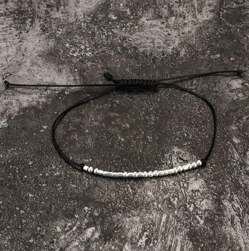 I Love You Morse Code Sterling Silver Bracelet sold by GTHIC