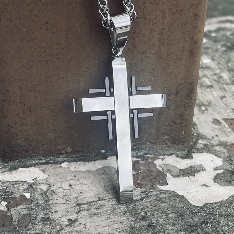 Minimalist Cross Stainless Steel Pendant sold by GTHIC