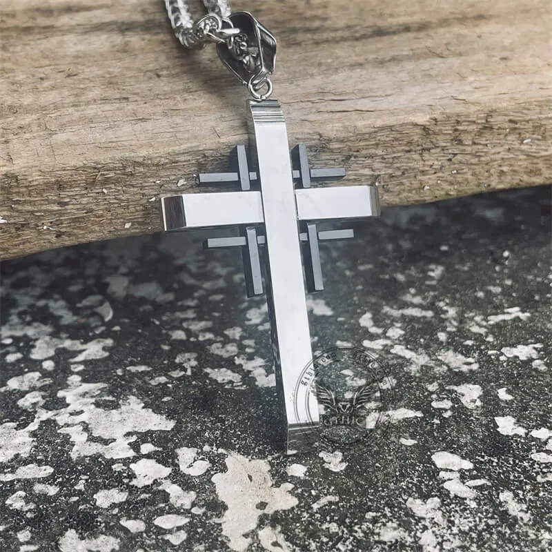 Minimalist Cross Stainless Steel Pendant sold by GTHIC product image thumbnail 2