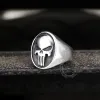 Punk Designed Skull Head Stainless Steel Ring sold by GTHIC