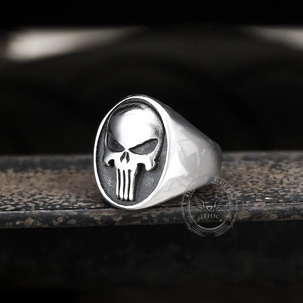 Punk Designed Skull Head Stainless Steel Ring sold by GTHIC product image thumbnail 4