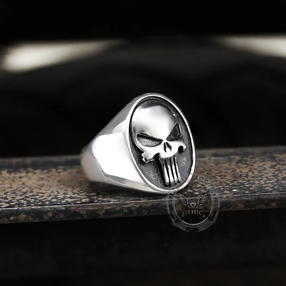 Punk Designed Skull Head Stainless Steel Ring sold by GTHIC product image thumbnail 3
