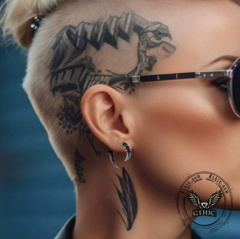 Eagle Claw Stainless Steel Stud Earrings sold by GTHIC product image thumbnail 2