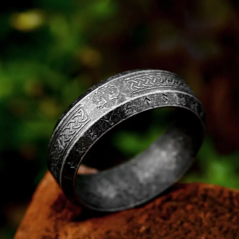 Retro Tree Of Life Knot Stainless Steel Viking Ring sold by GTHIC product image thumbnail 3