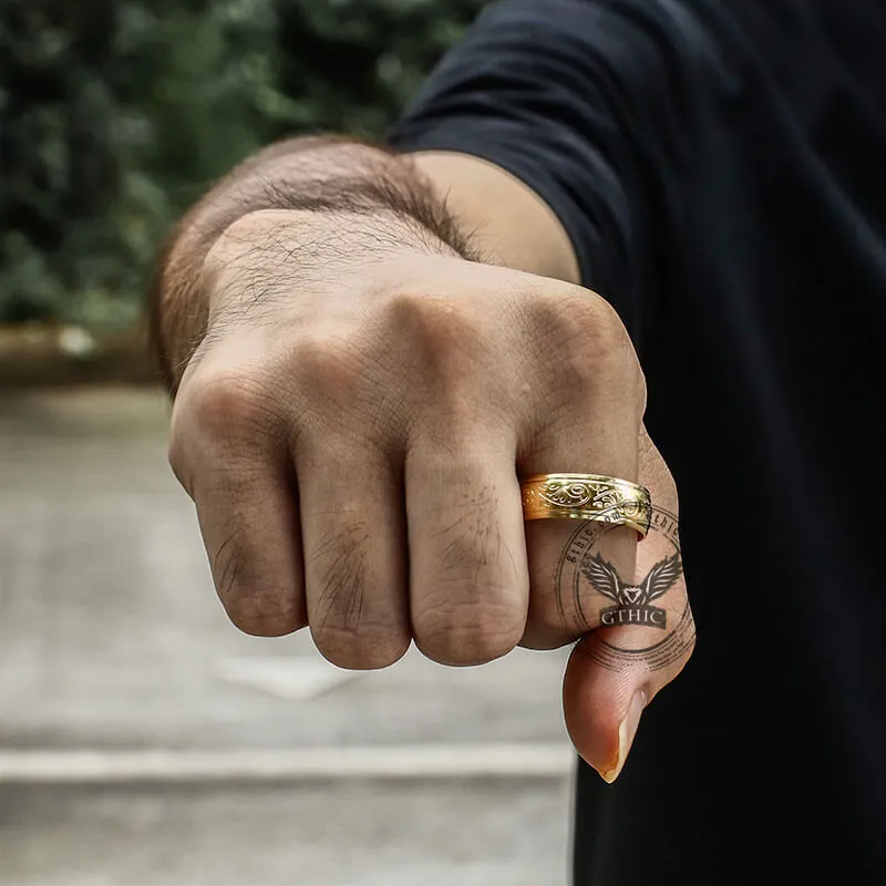 Floral Design Stainless Steel Ring sold by GTHIC product image thumbnail 2