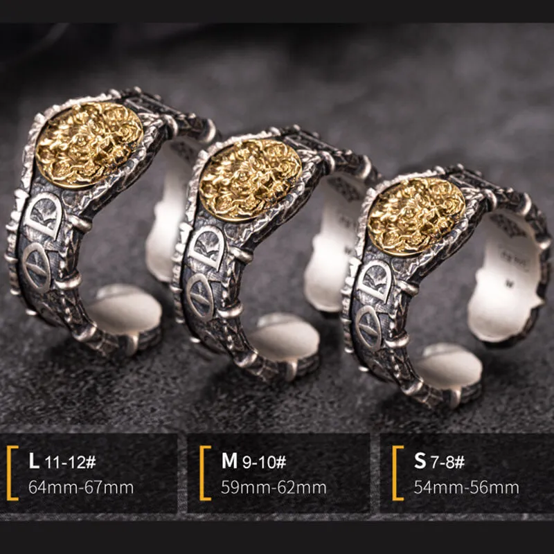 Vintage Fire Dragon Sterling Silver Ring sold by GTHIC product image thumbnail 3