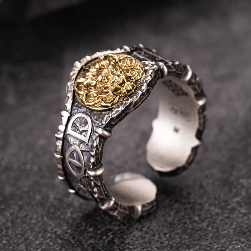 Vintage Fire Dragon Sterling Silver Ring sold by GTHIC