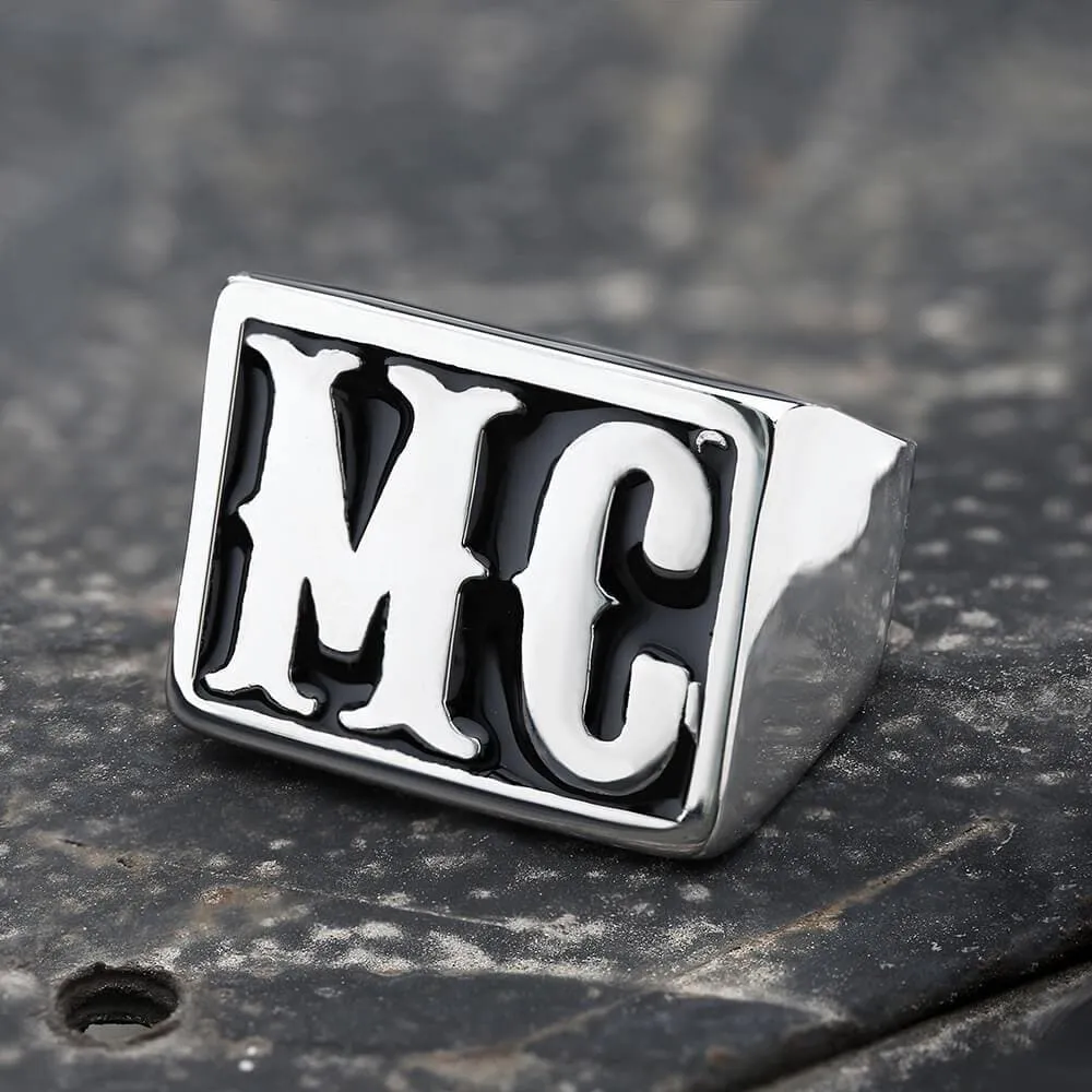 MC Stainless Steel Biker Ring sold by GTHIC