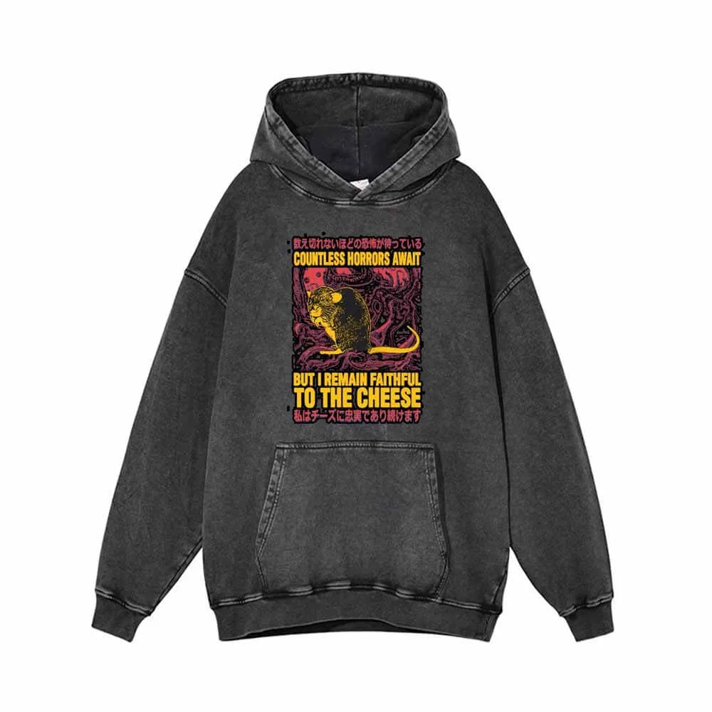 Countless Horrors Await Vintage Washed Hoodie sold by GTHIC