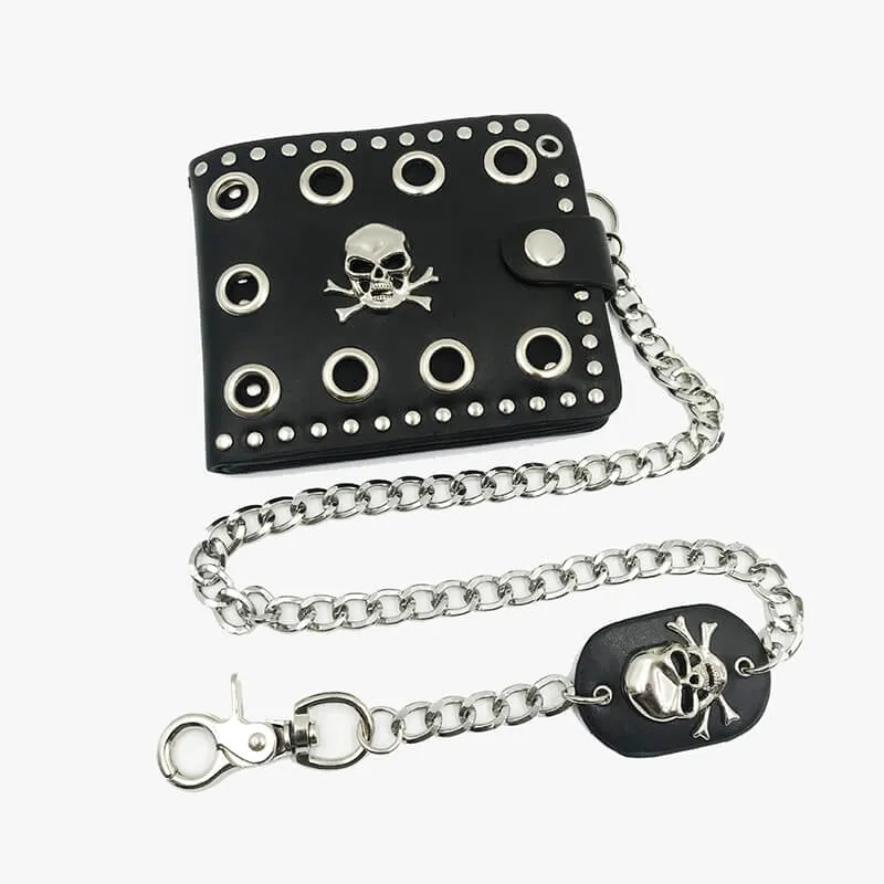Punk Black Crossbone Skull Wallet sold by GTHIC product image thumbnail 2