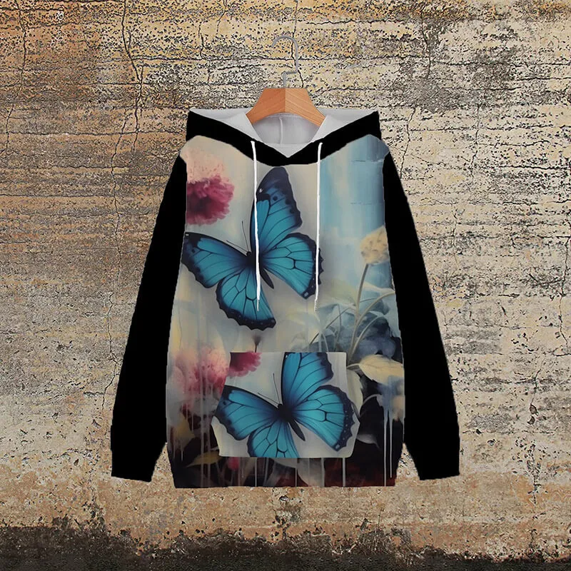 Blue Morpho Butterfly Gothic Hoodie sold by GTHIC