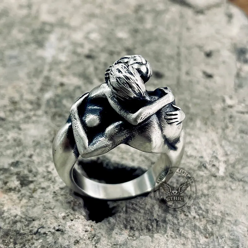 Fiery Love Kiss Sterling Silver Couple Ring sold by GTHIC product image thumbnail 3