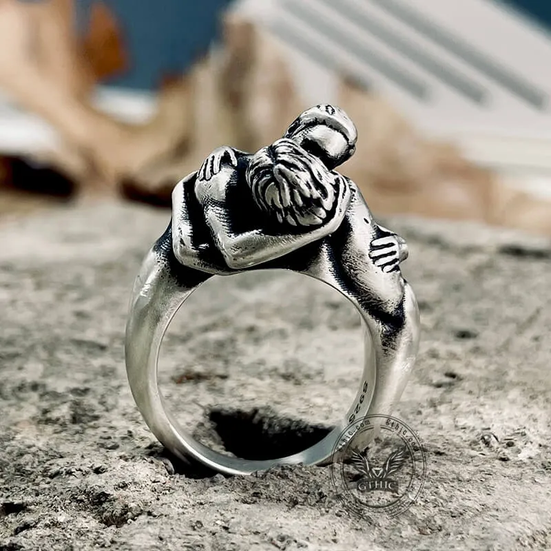 Fiery Love Kiss Sterling Silver Couple Ring sold by GTHIC product image thumbnail 5