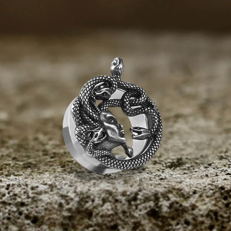 Medusa Stainless Steel Ear Gauges sold by GTHIC product image thumbnail 3