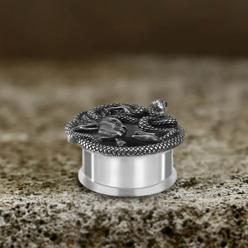 Medusa Stainless Steel Ear Gauges sold by GTHIC product image thumbnail 4