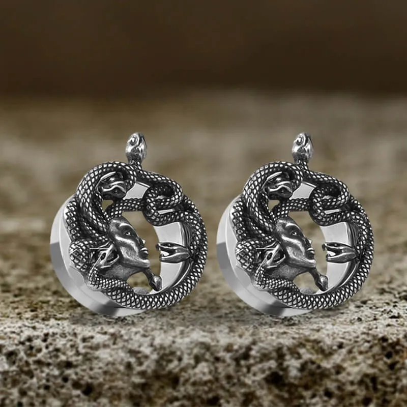 Medusa Stainless Steel Ear Gauges sold by GTHIC product image thumbnail 5