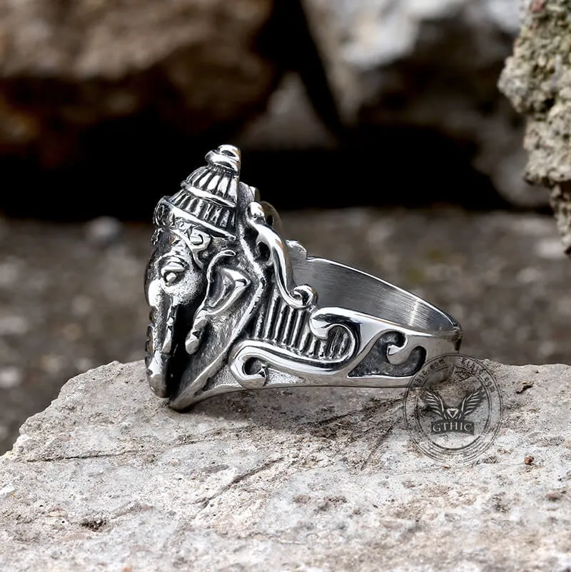 Auspicious Elephant Stainless Steel Animal Ring sold by GTHIC product image thumbnail 5