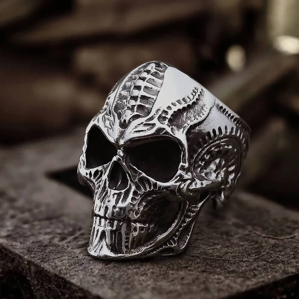 Steampunk Stainless Steel Skull Ring sold by GTHIC product image thumbnail 3