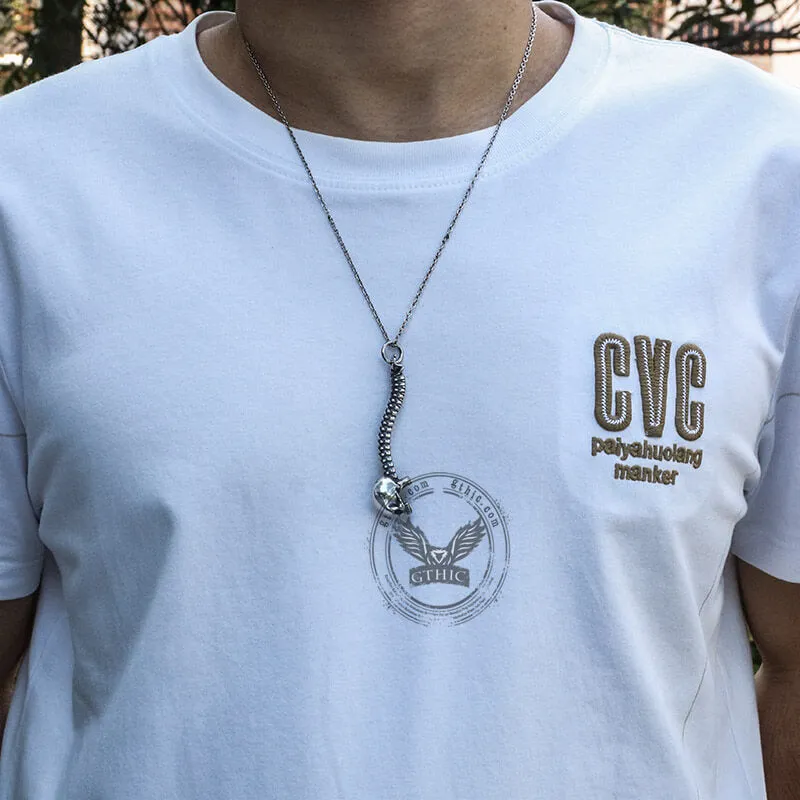 Vintage Vertebrae Skeleton Stainless Steel Bottle Opener Pendant sold by GTHIC product image thumbnail 2