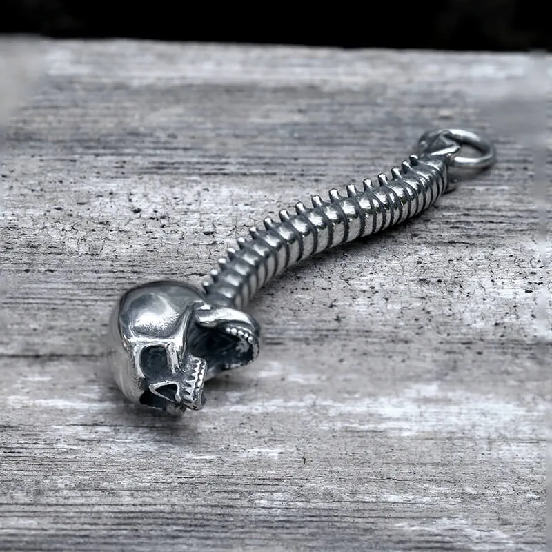 Vintage Vertebrae Skeleton Stainless Steel Bottle Opener Pendant sold by GTHIC product image thumbnail 4