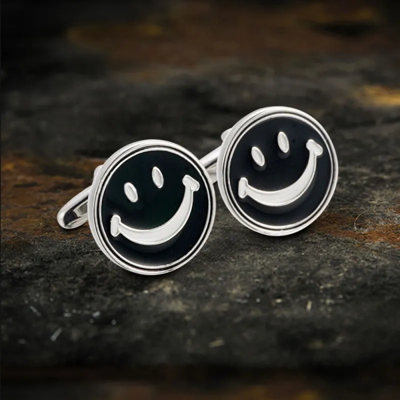 Smiley Face Brass Cufflinks sold by GTHIC