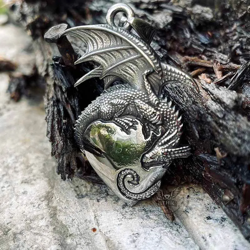 Gothic Dragon Heart Stainless Steel Pendant sold by GTHIC product image thumbnail 3