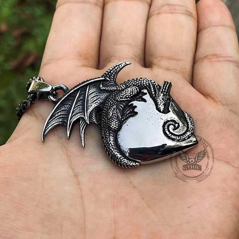 Gothic Dragon Heart Stainless Steel Pendant sold by GTHIC product image thumbnail 2