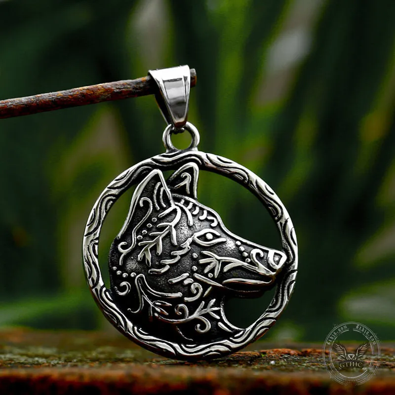 Nordic Viking Wolf Head Stainless Steel Pendant sold by GTHIC product image thumbnail 4