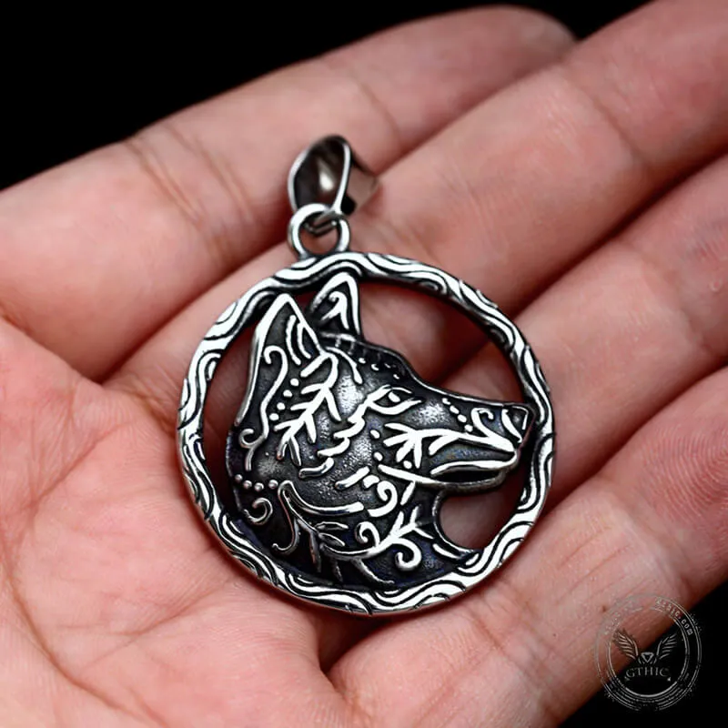 Nordic Viking Wolf Head Stainless Steel Pendant sold by GTHIC product image thumbnail 2