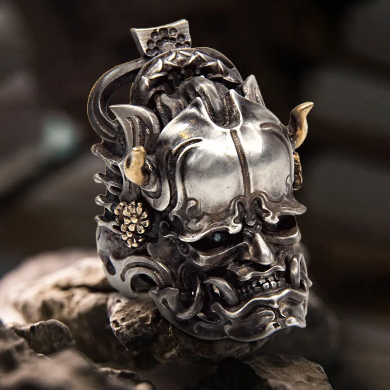 Japanese Hannya Sterling Silver Ring sold by GTHIC