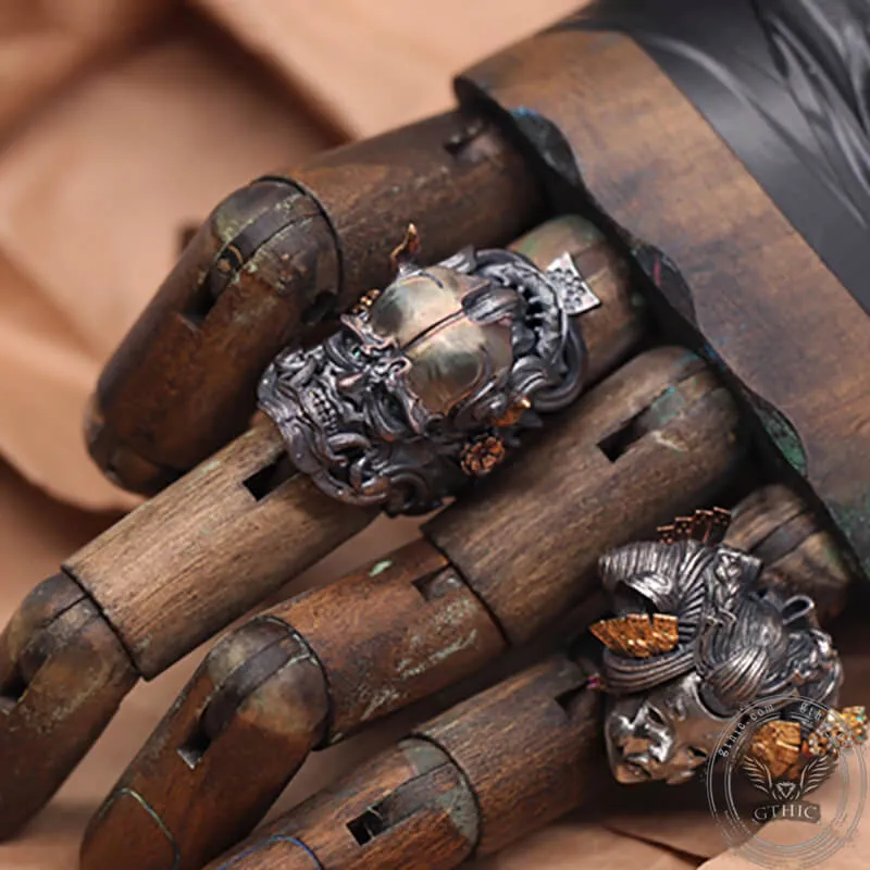 Japanese Hannya Sterling Silver Ring sold by GTHIC product image thumbnail 3