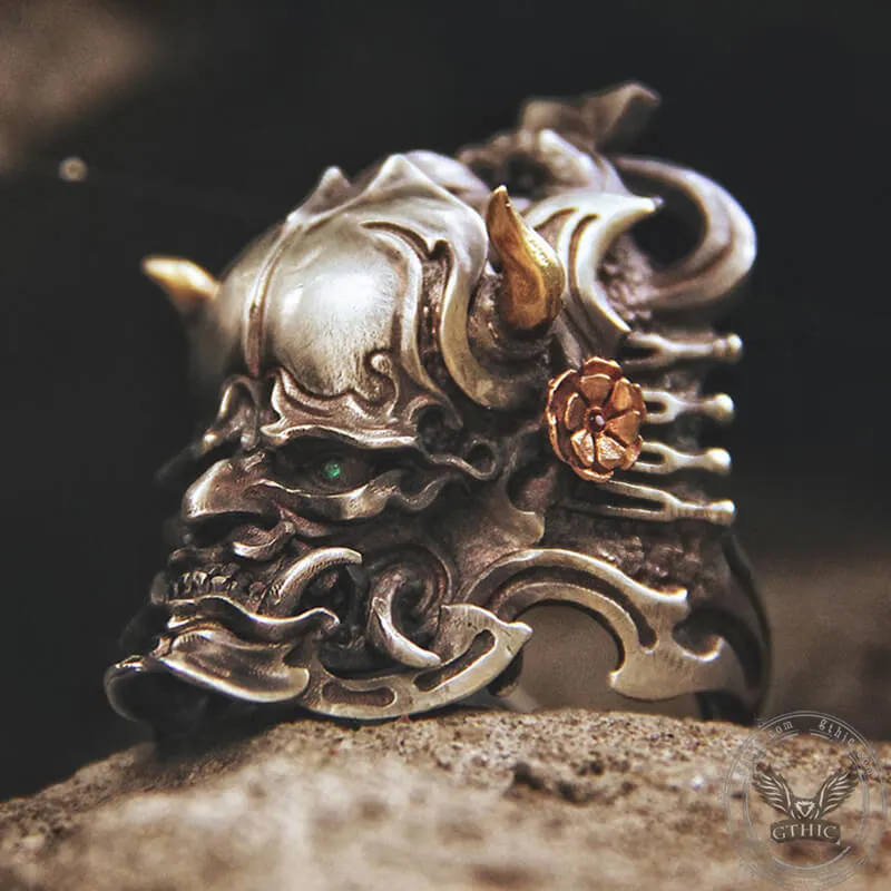 Japanese Hannya Sterling Silver Ring sold by GTHIC product image thumbnail 2