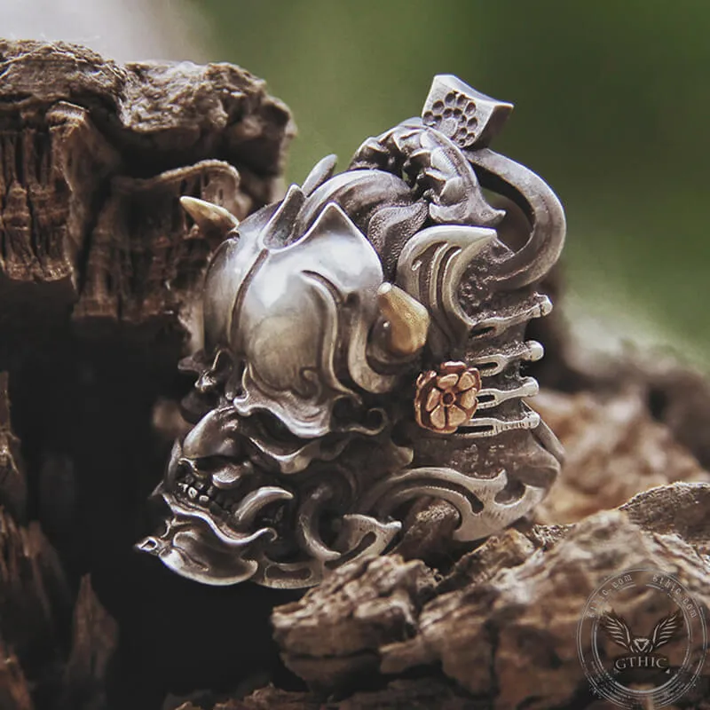 Japanese Hannya Sterling Silver Ring sold by GTHIC product image thumbnail 4